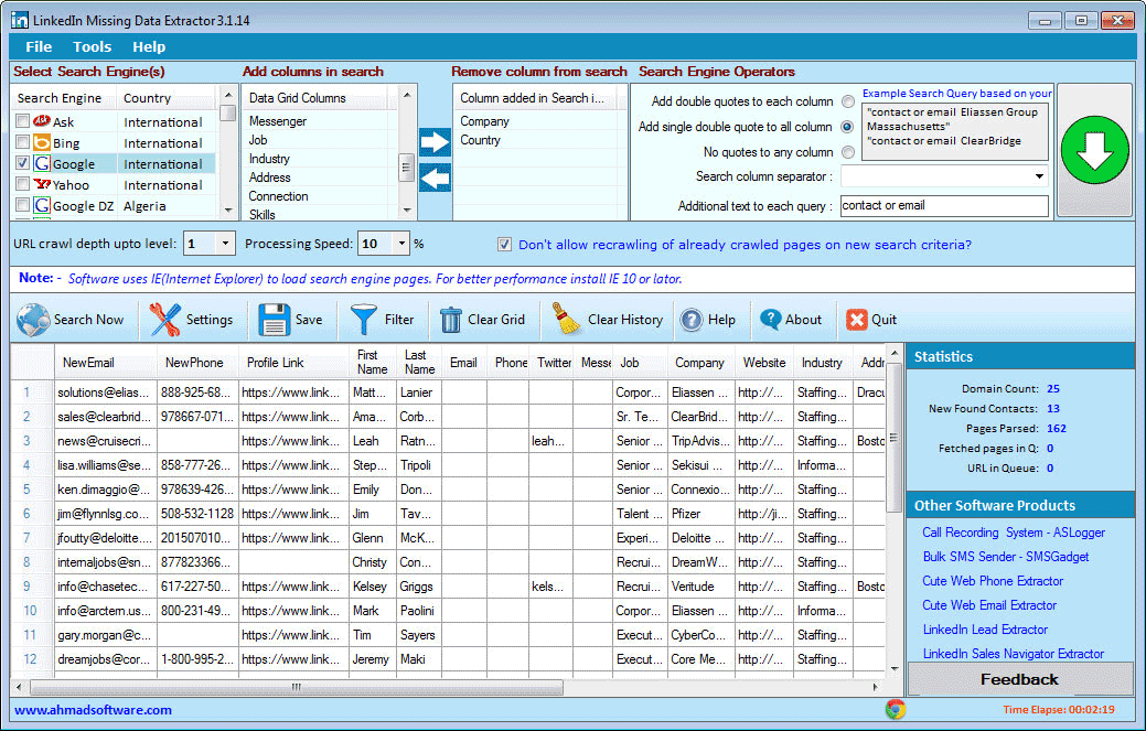 LinkedIn Missing Data Extractor 3.1.14 full