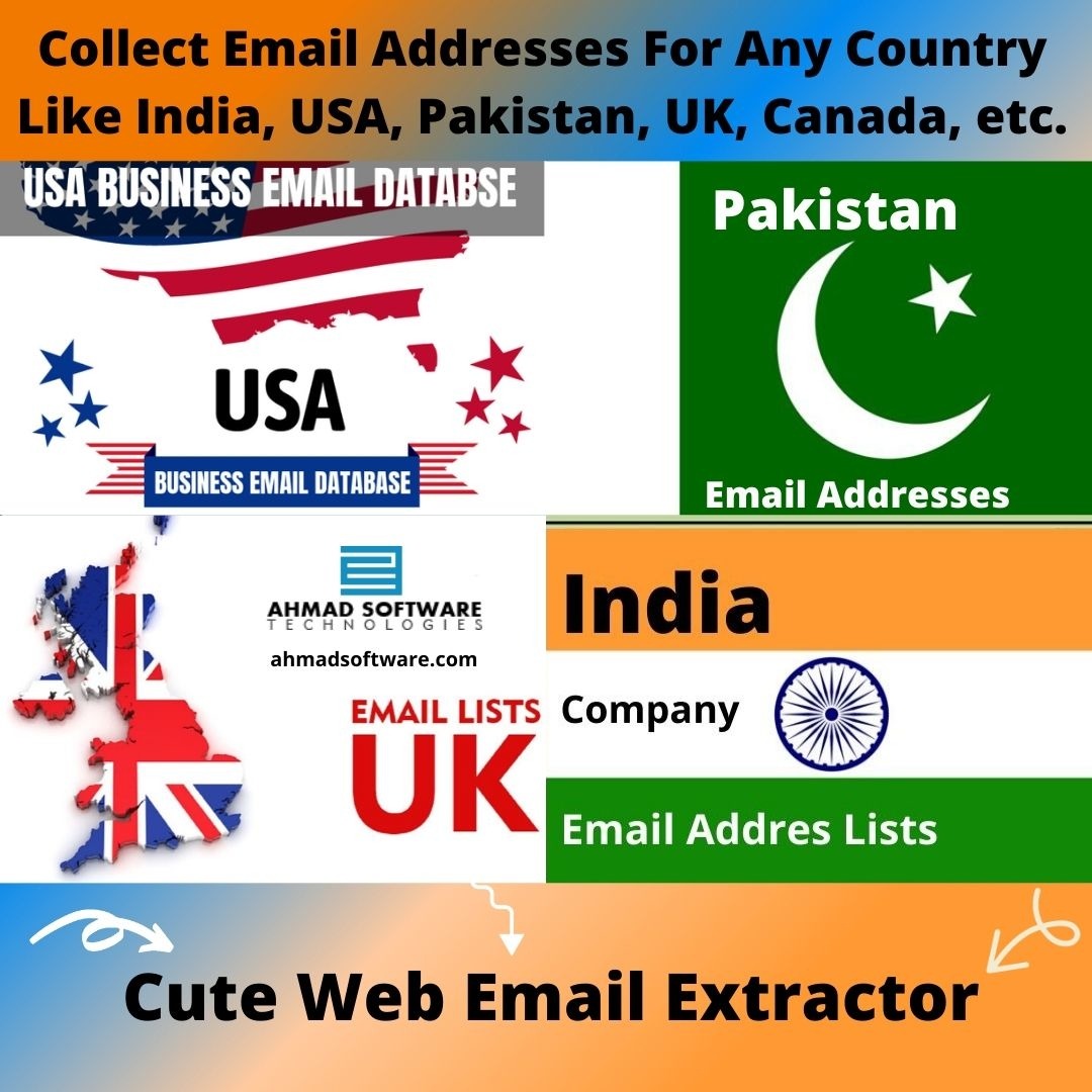 Collect Email Addresses For Any Country Like India, USA, Pakistan, Canada, etc.
