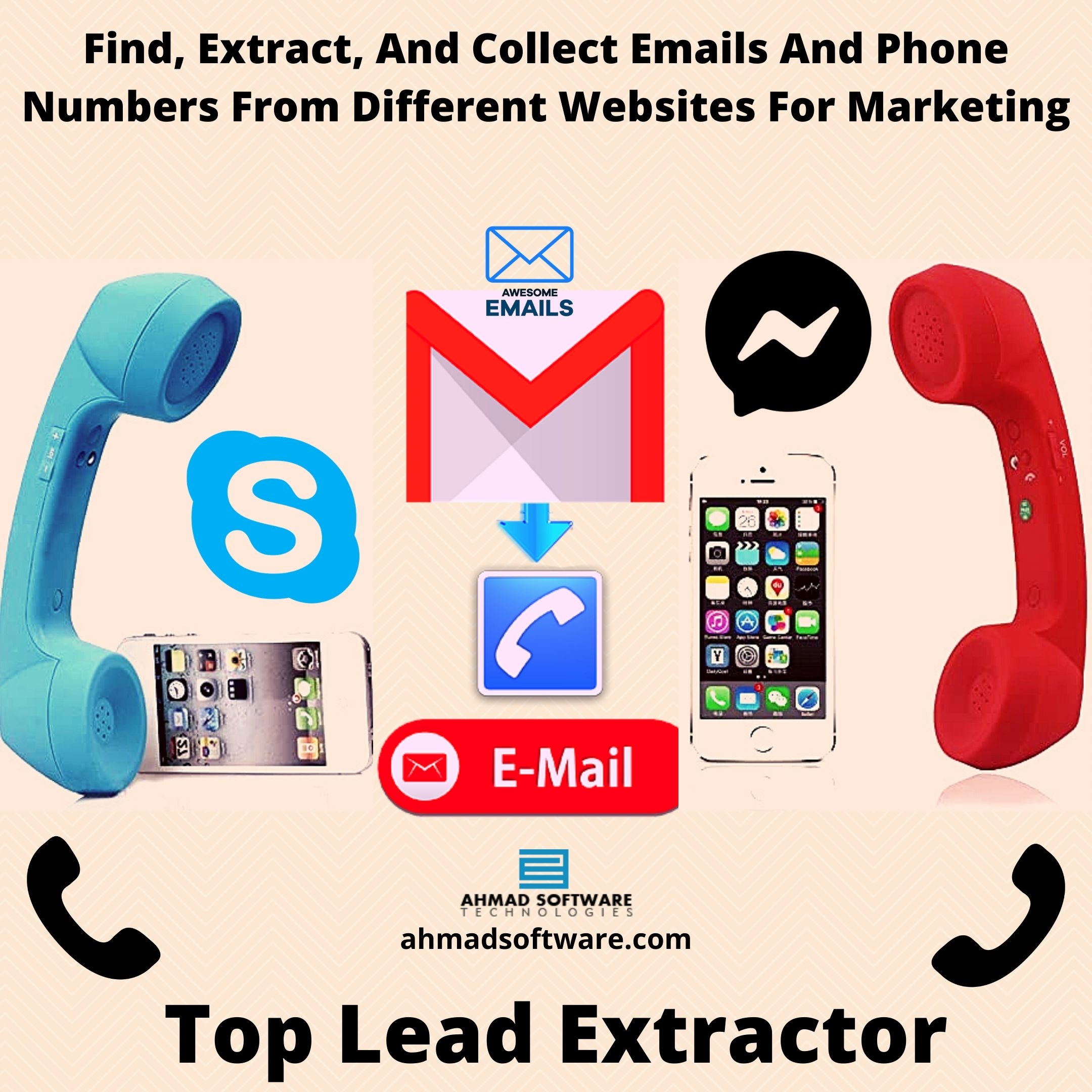 Collect Emails And Phone Numbers From Different Websites For Marketing