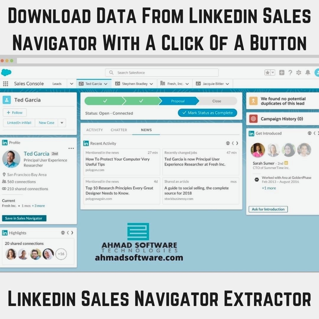 Download Data From Linkedin Sales Navigator To Excel/CSV
