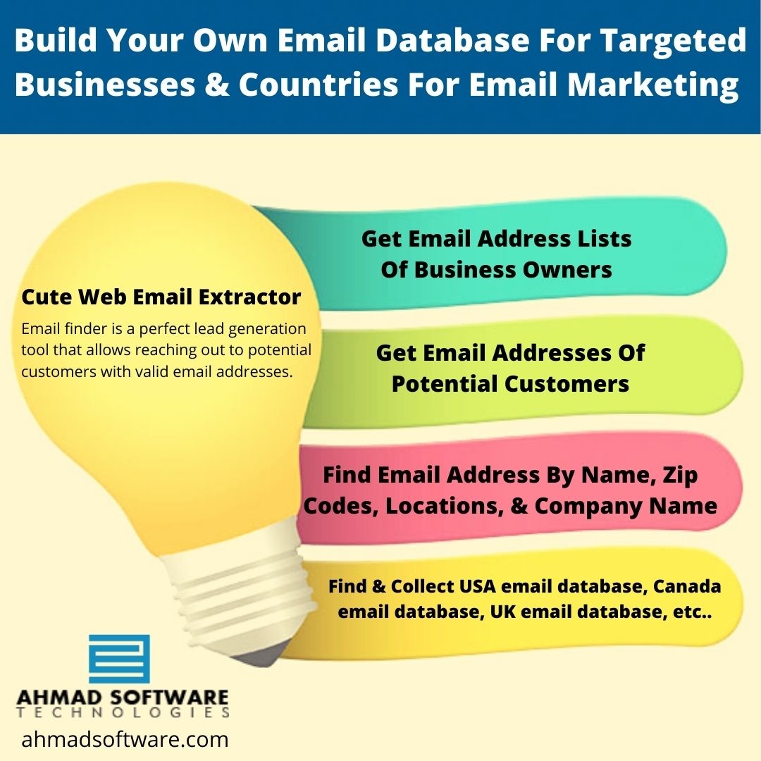 Build Your Own Email Database For Targeted Businesses & Countries