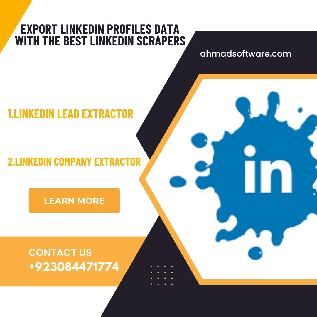 Export LinkedIn Profiles Data With The Best LinkedIn Scrapers