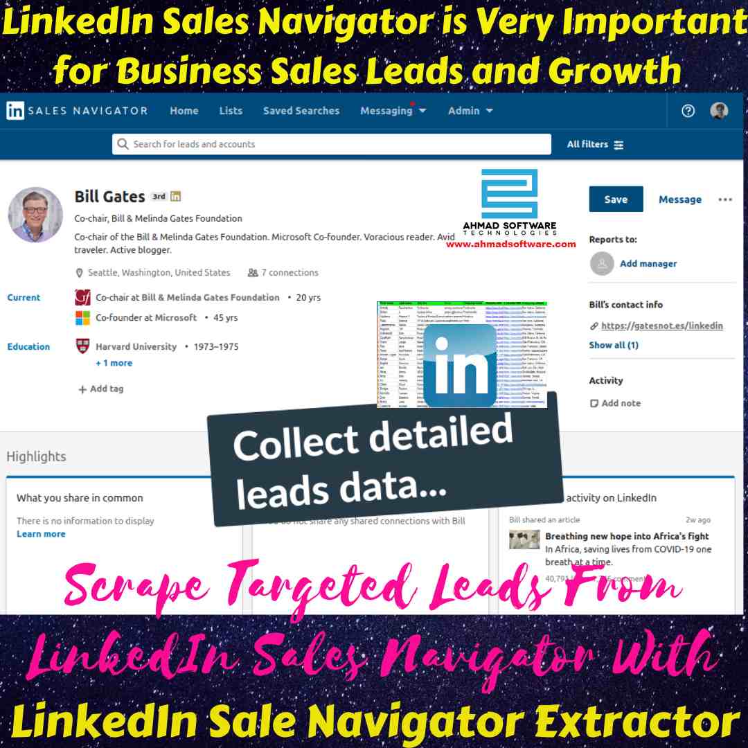 Export leads data from sales navigator with Sales Navigator Scraper
