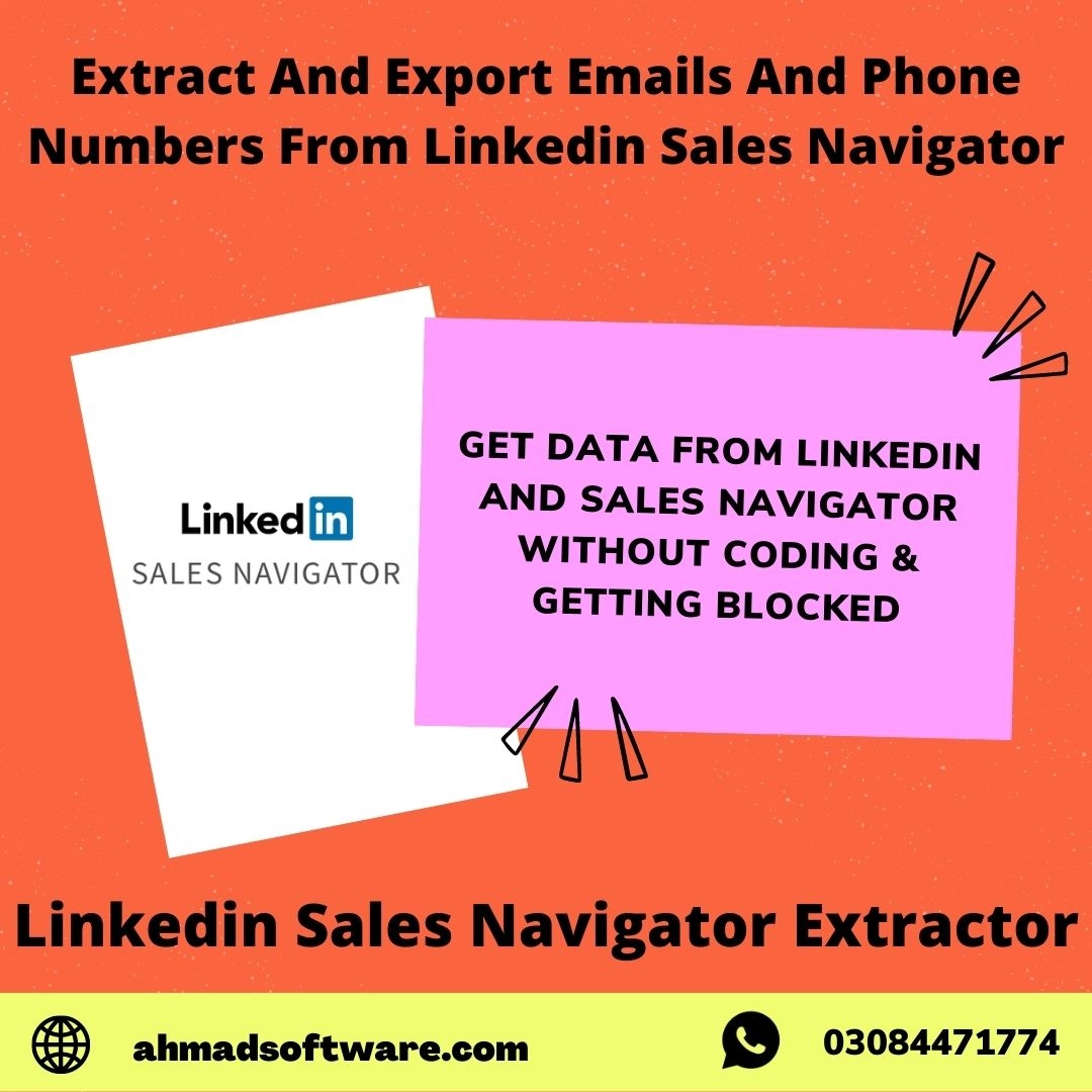 Extract And Export Emails And Phone Numbers From Linkedin Sales Navigator