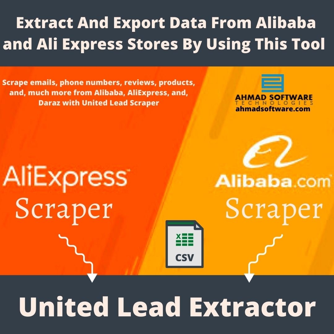Extract & Export Data From Alibaba To Excel With United Lead Scraper