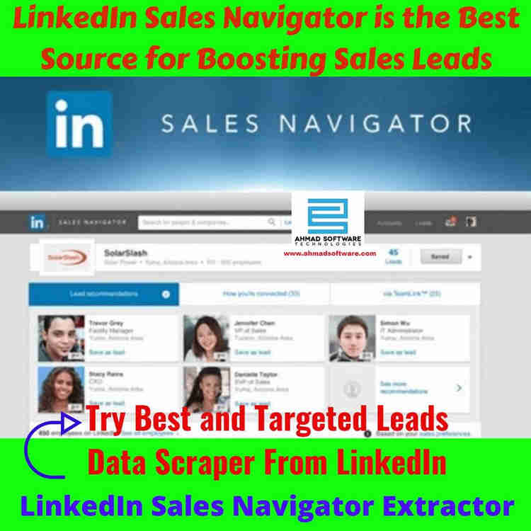 Find And Extract Leads Data From LinkedIn And Sales Navigator
