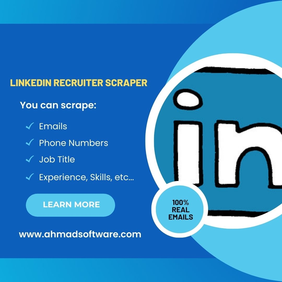 Extract Data From LinkedIn For Recruiting And Lead Generation 