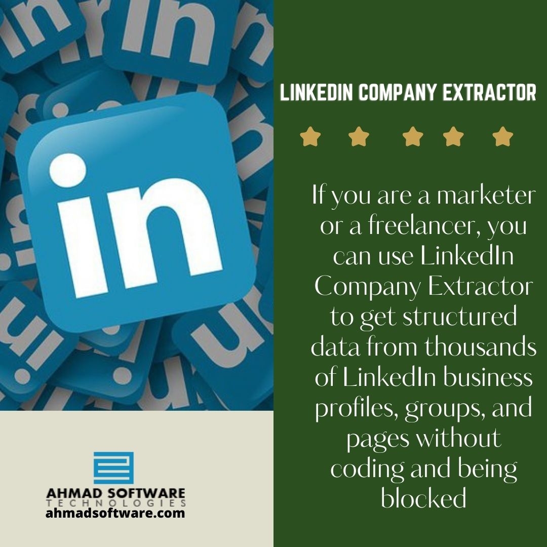 Extract Data From 1000's Of LinkedIn Business Profiles And Groups