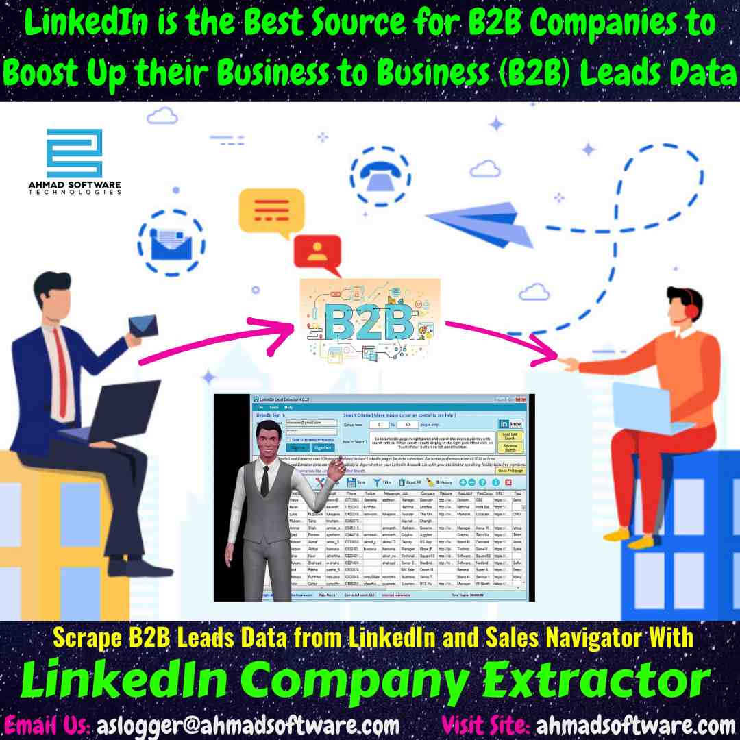 Extract and Save B2B Data in excel from LinkedIn with LinkedIn Scraper