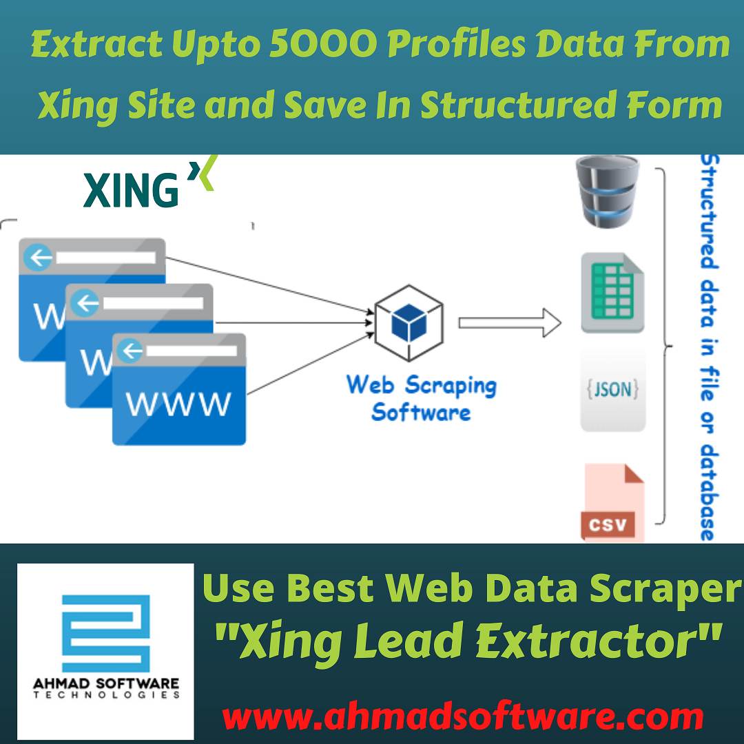 Extract company data up to third-degree connection using Xing Data Scraper