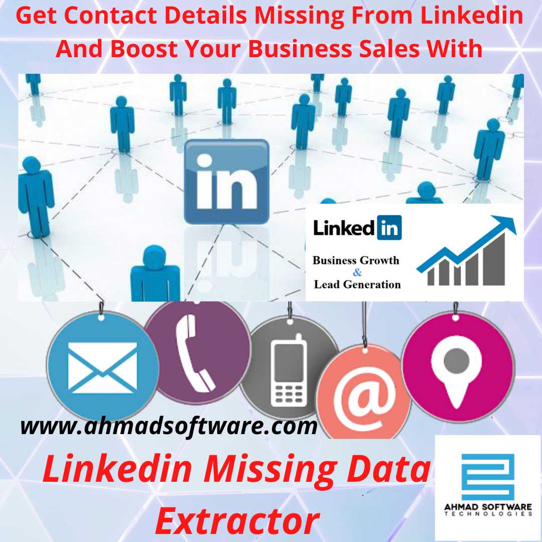 Extract missing contact information from Linkedin profiles