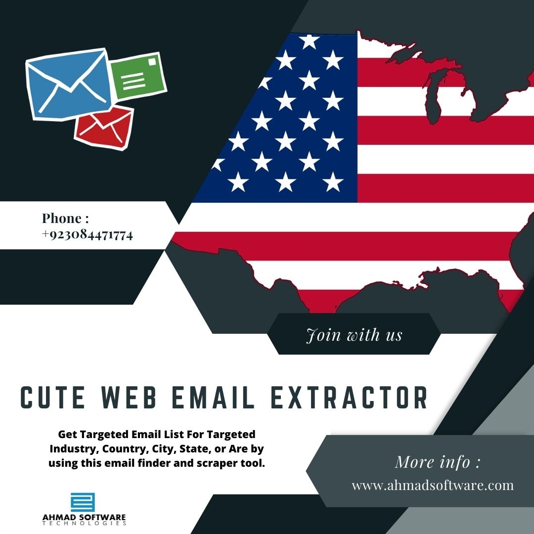 Find And Get Targeted USA Email List With Cute Web Email Extractor