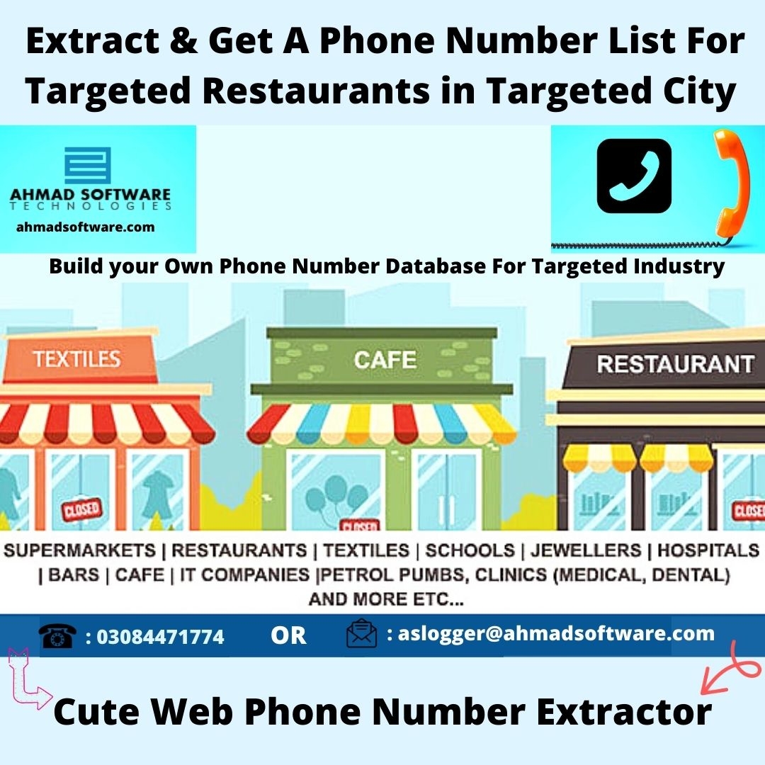 Get A Phone Number List For Targeted Restaurant in Targeted City 
