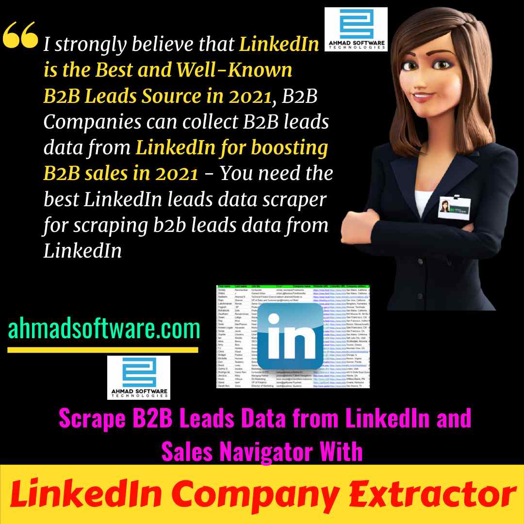 B2B Companies can get B2B leads from LinkedIn in 2021 - LinkedIn Scraper