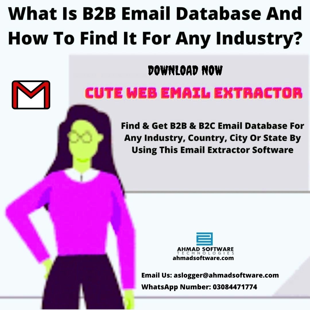 Find And Get B2B Email Database For Marketing With Cute Web Email Scraper