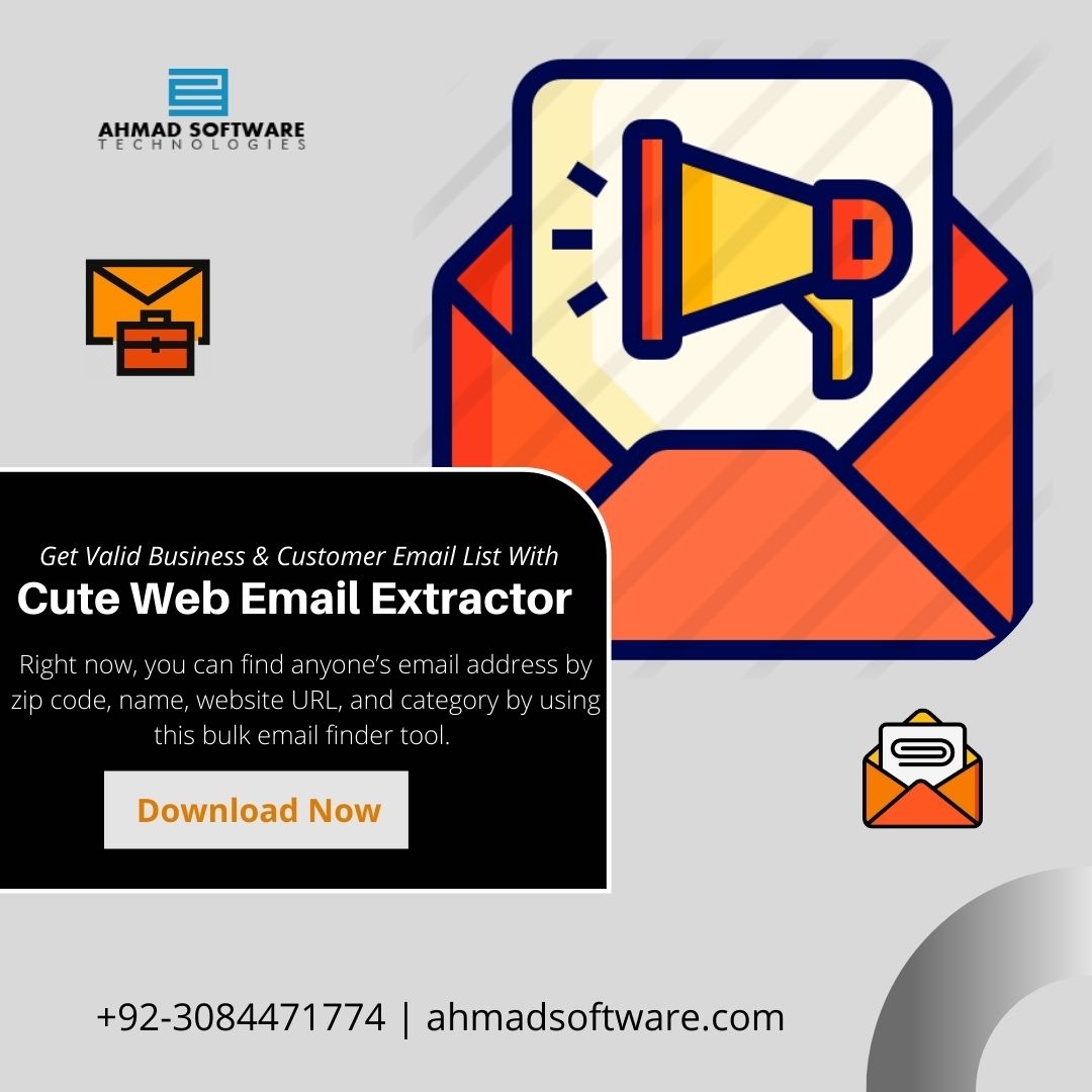 Get Valid Email List For Your Business With Cute Web Email Extractor