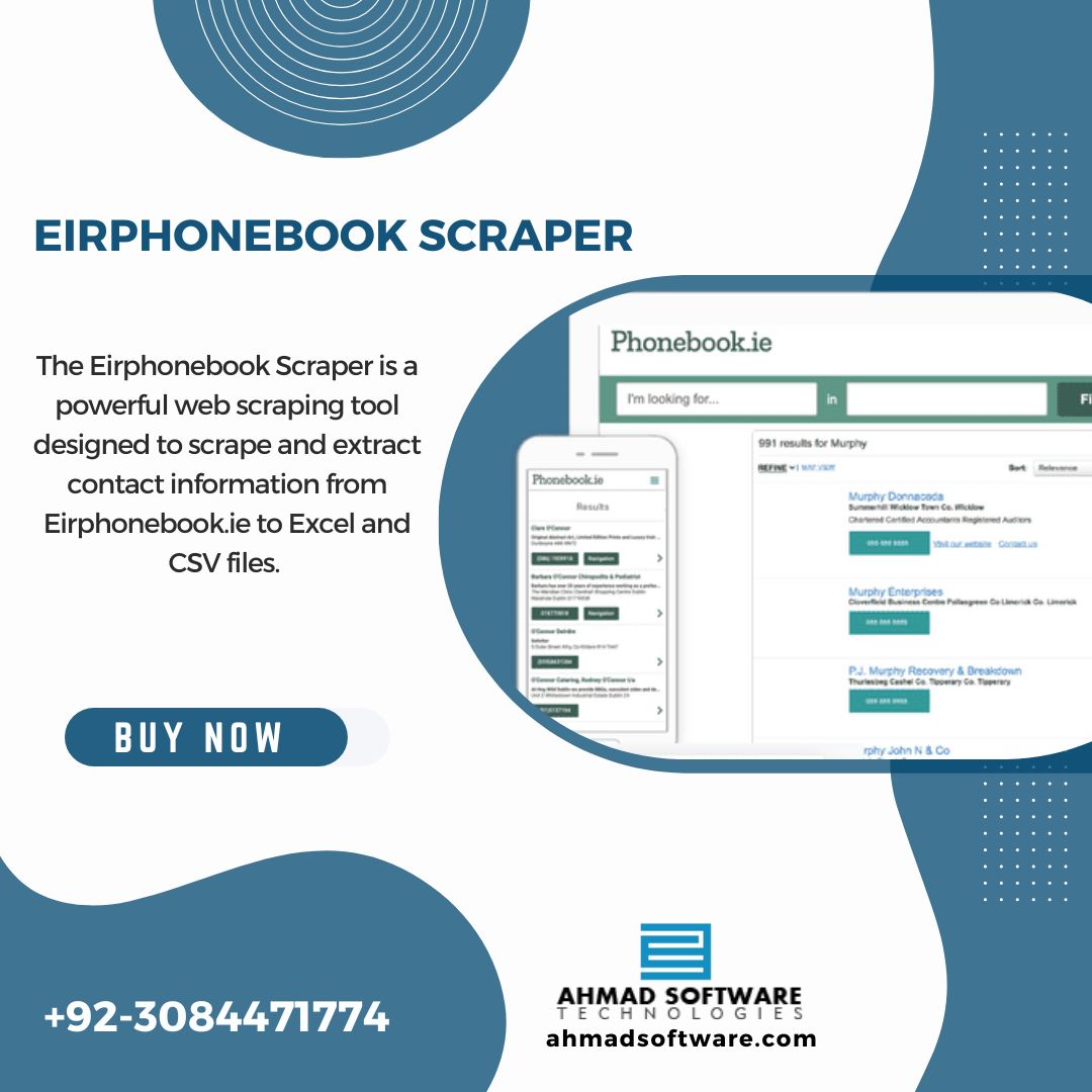 How To Extract Contact Information From Eirphonebook.ie?