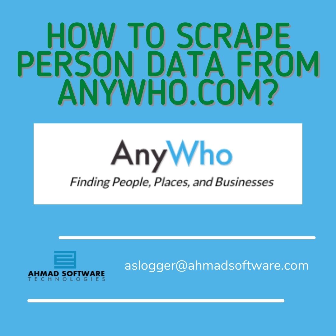 How To Scrape Person Data From Anywho.Com