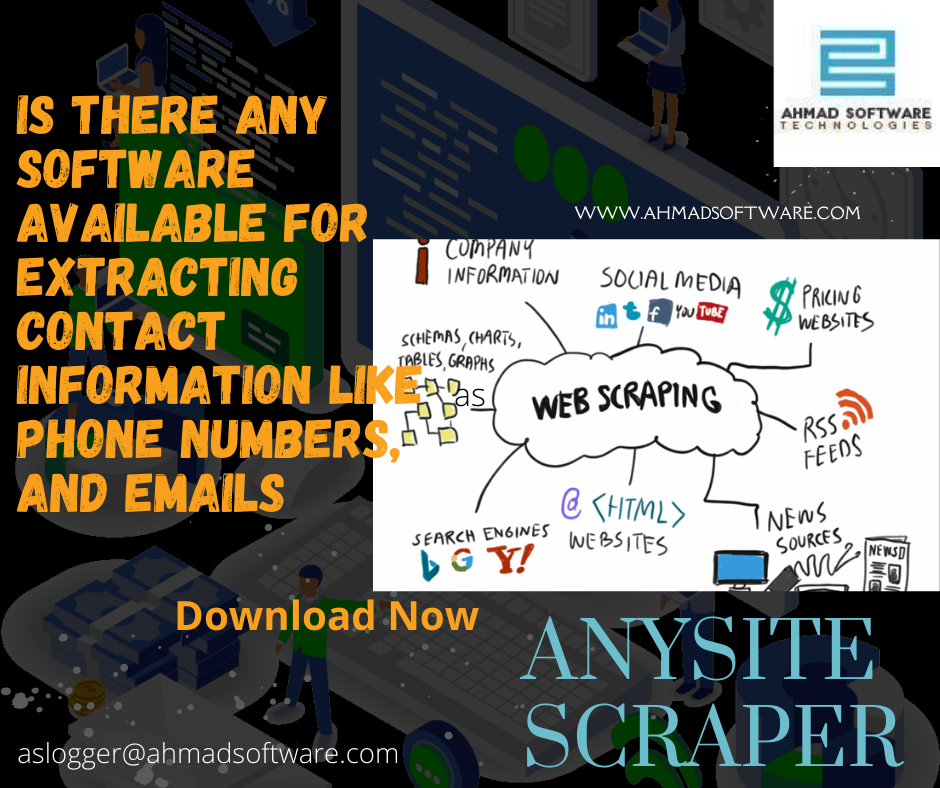 How can I scrape information from any website like Emails, and Phone Numbers?