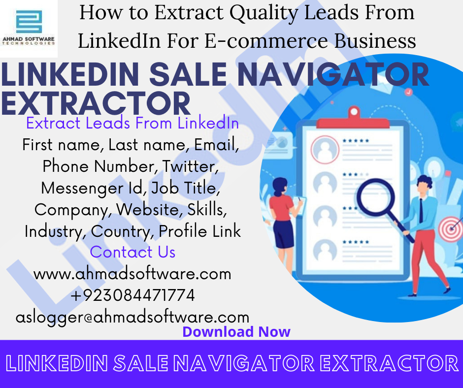 How do I extract lead contact information from LinkedIn for my eCommerce business?