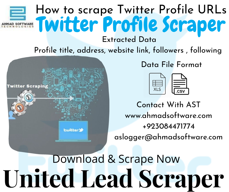 How to extract data from Twitter profile pages