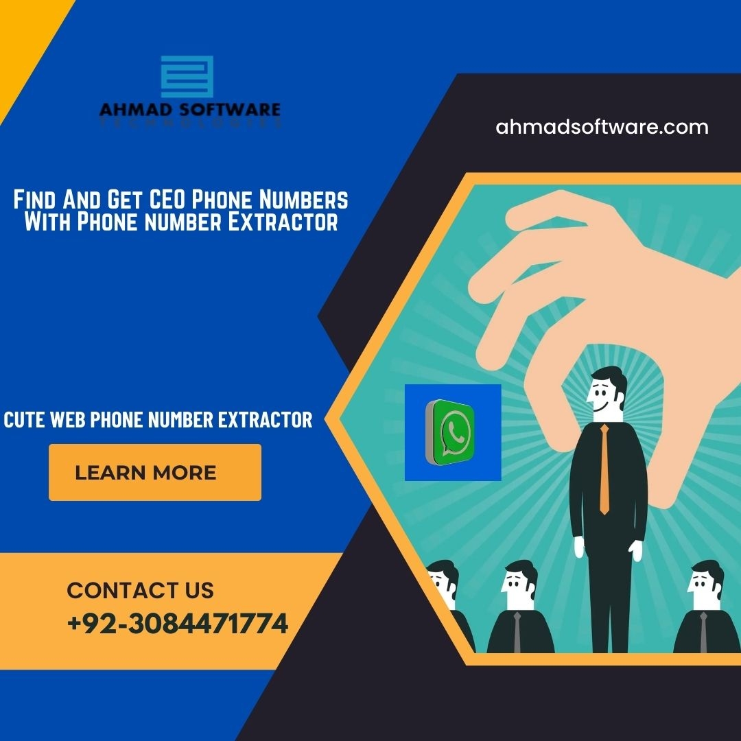 Find And Get CEO Phone Numbers With Phone number Extractor