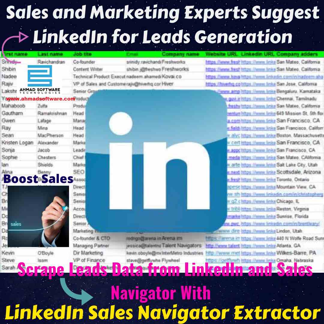 Sale Experts Suggest LinkedIn for lead generation - LinkedIn Scraper