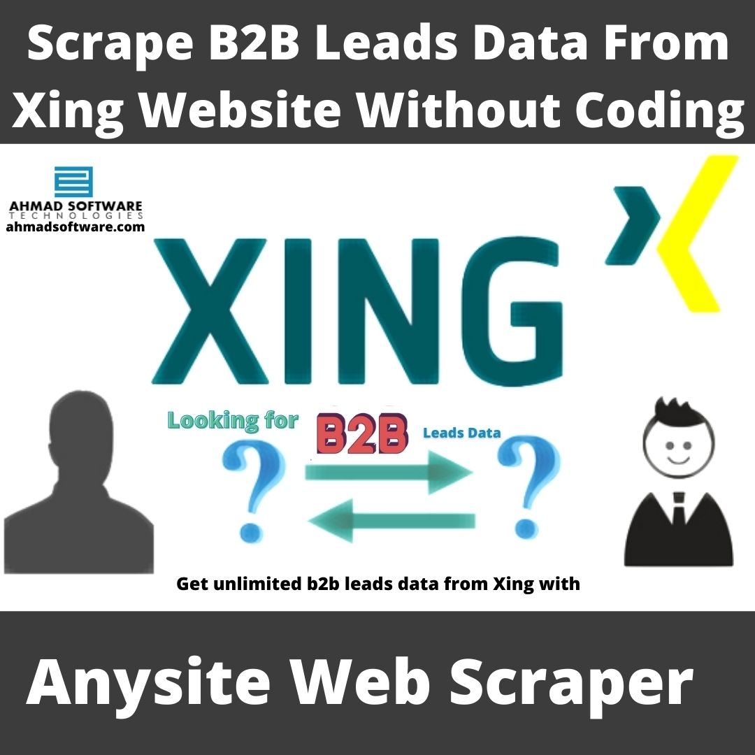 Scrape B2B Leads Data From Xing With Anysite Scraper