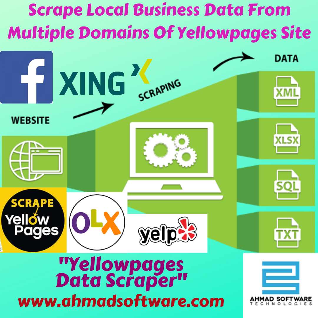 Scrape Data From Multiple Domains Yellowpages Data Scraper
