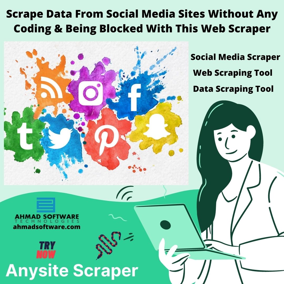 Scrape Data From Social Media Sites Without Any Coding