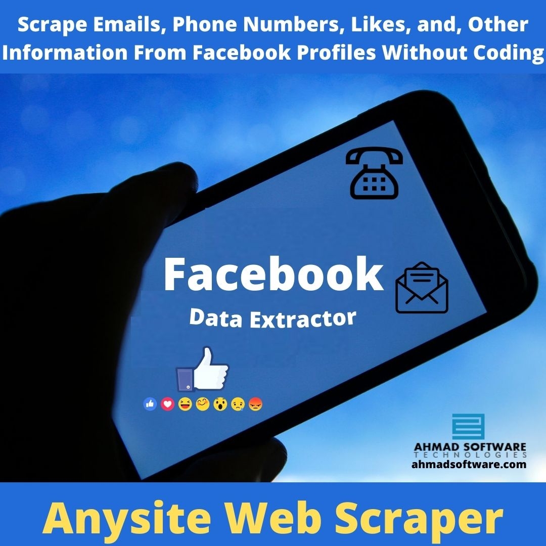 Scrape Emails And Phone Numbers From Facebook Without Coding