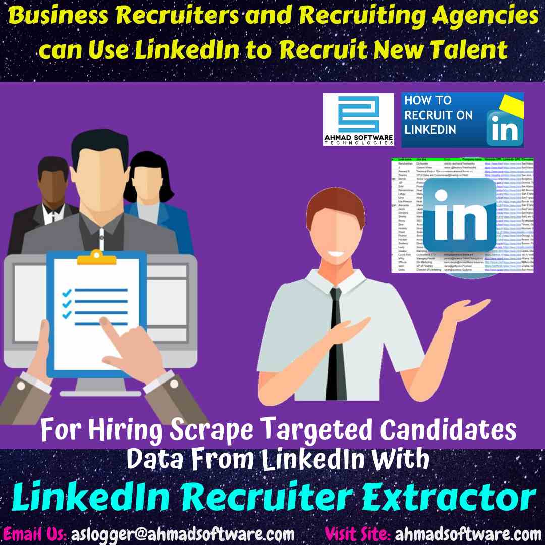 Scrape candidates’ data from LinkedIn to recruit new employees