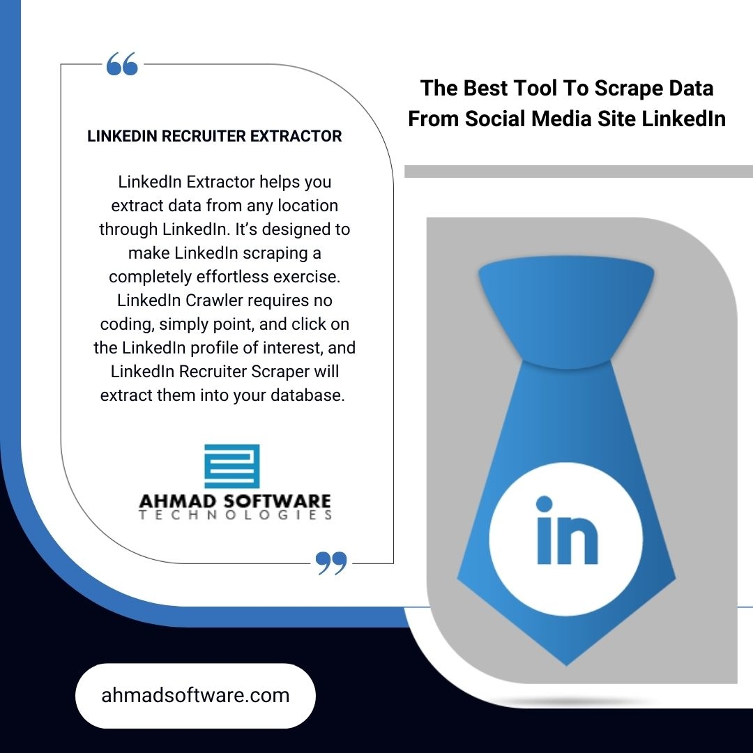The Best Tool To Scrape Data From Social Media Site LinkedIn