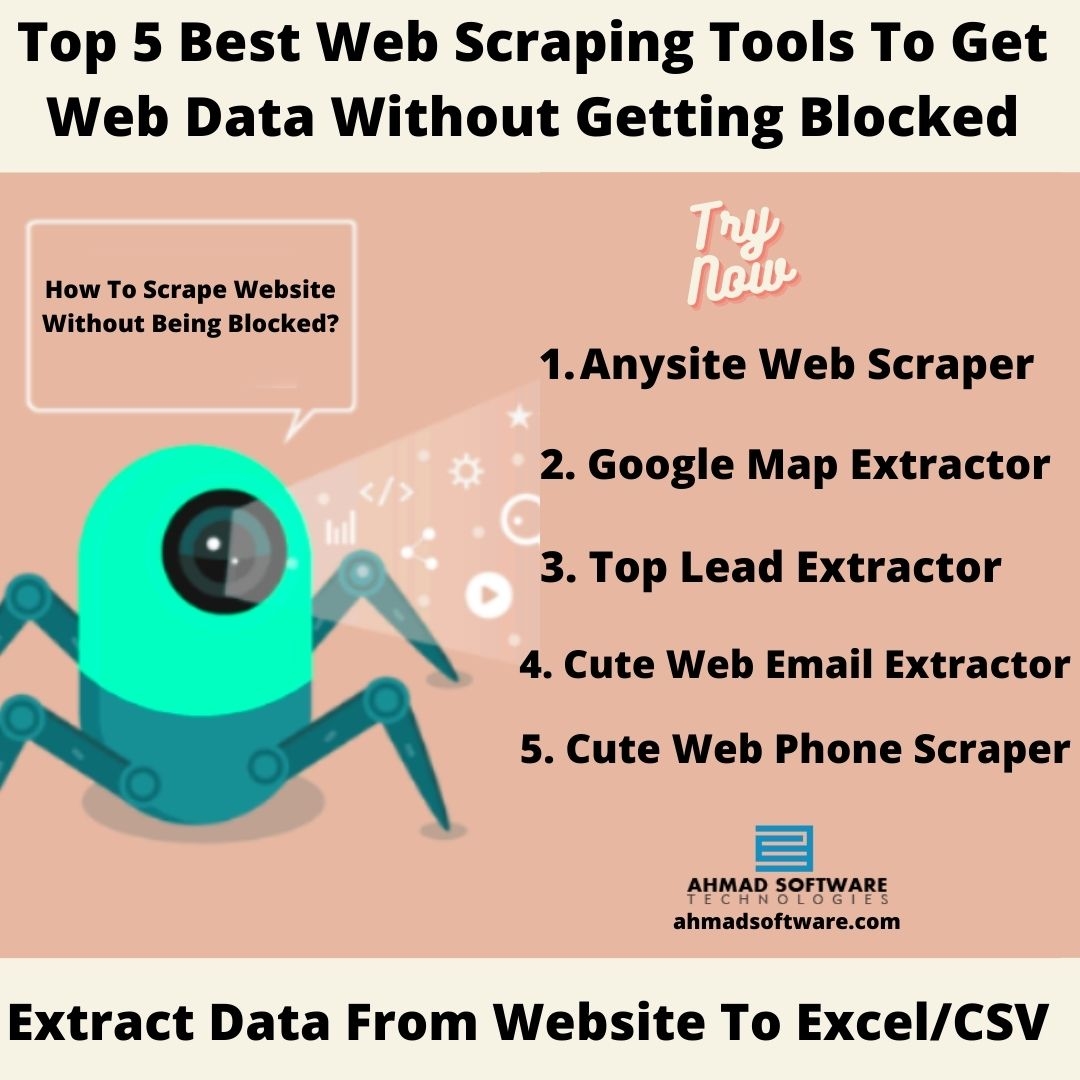 Top 5 Best Web Scraping Tools To Scrape Web Data Without Getting Blocked