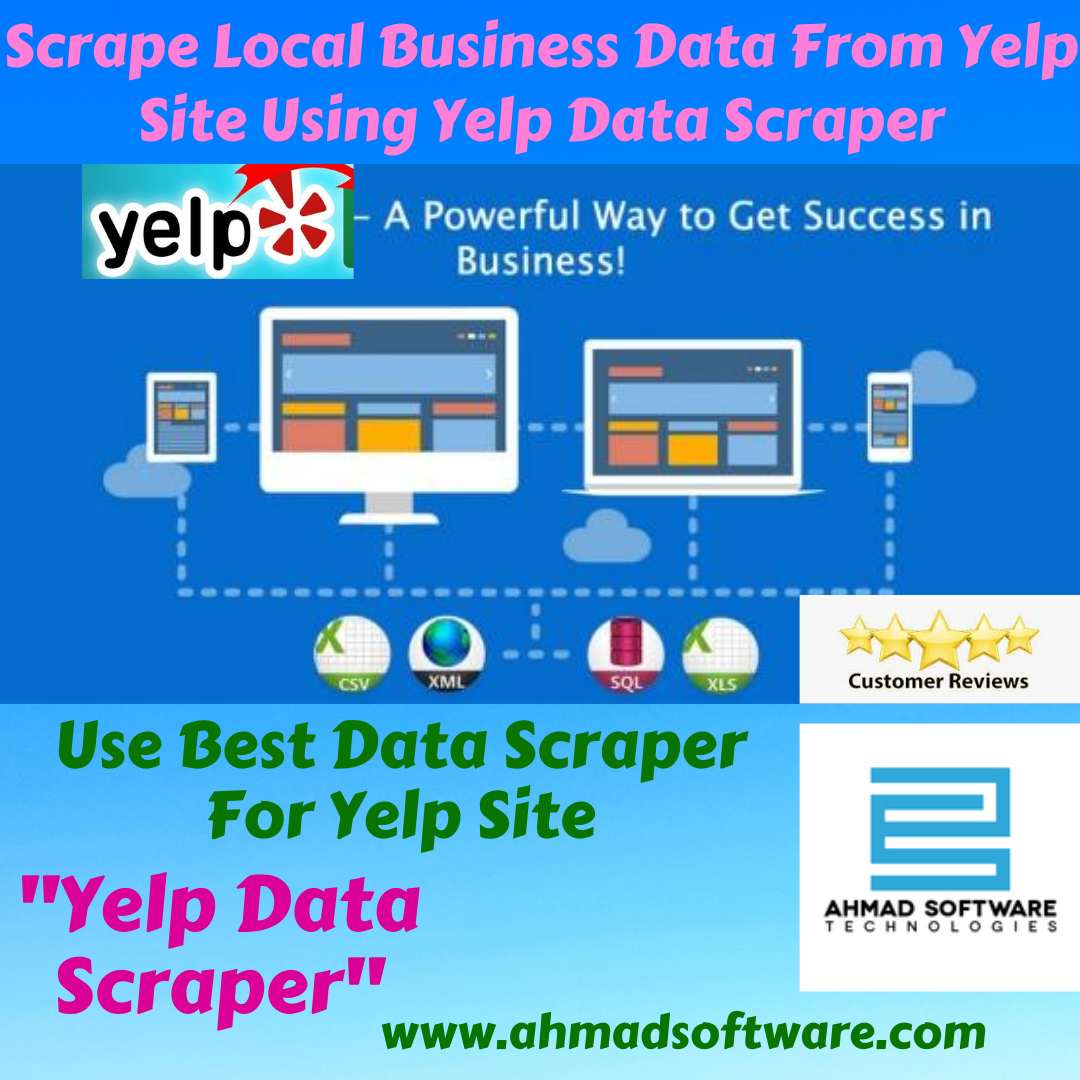 Scrape local business data from Yelp site using Yelp Data Scraper