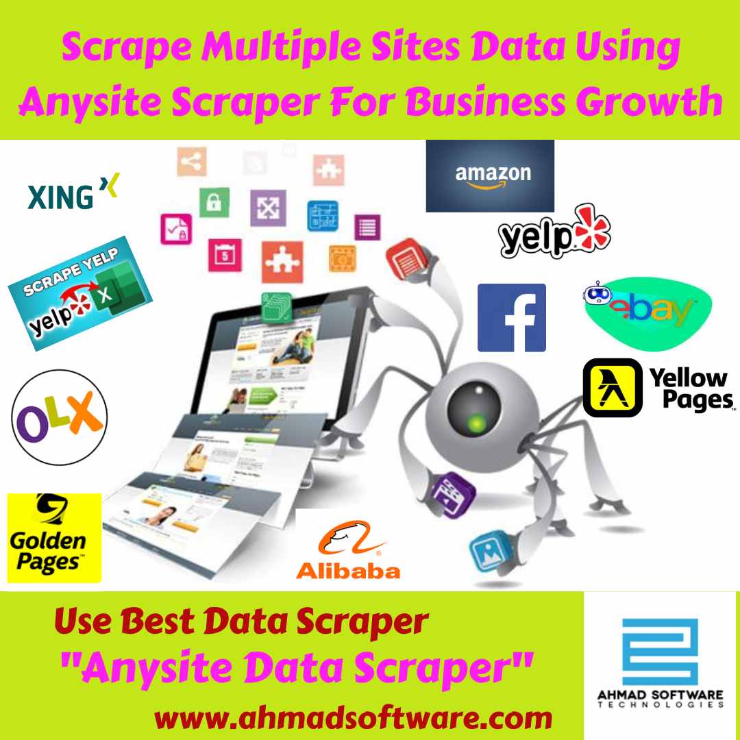 Scrape multiple sites data using Anysite Scraper for business growth