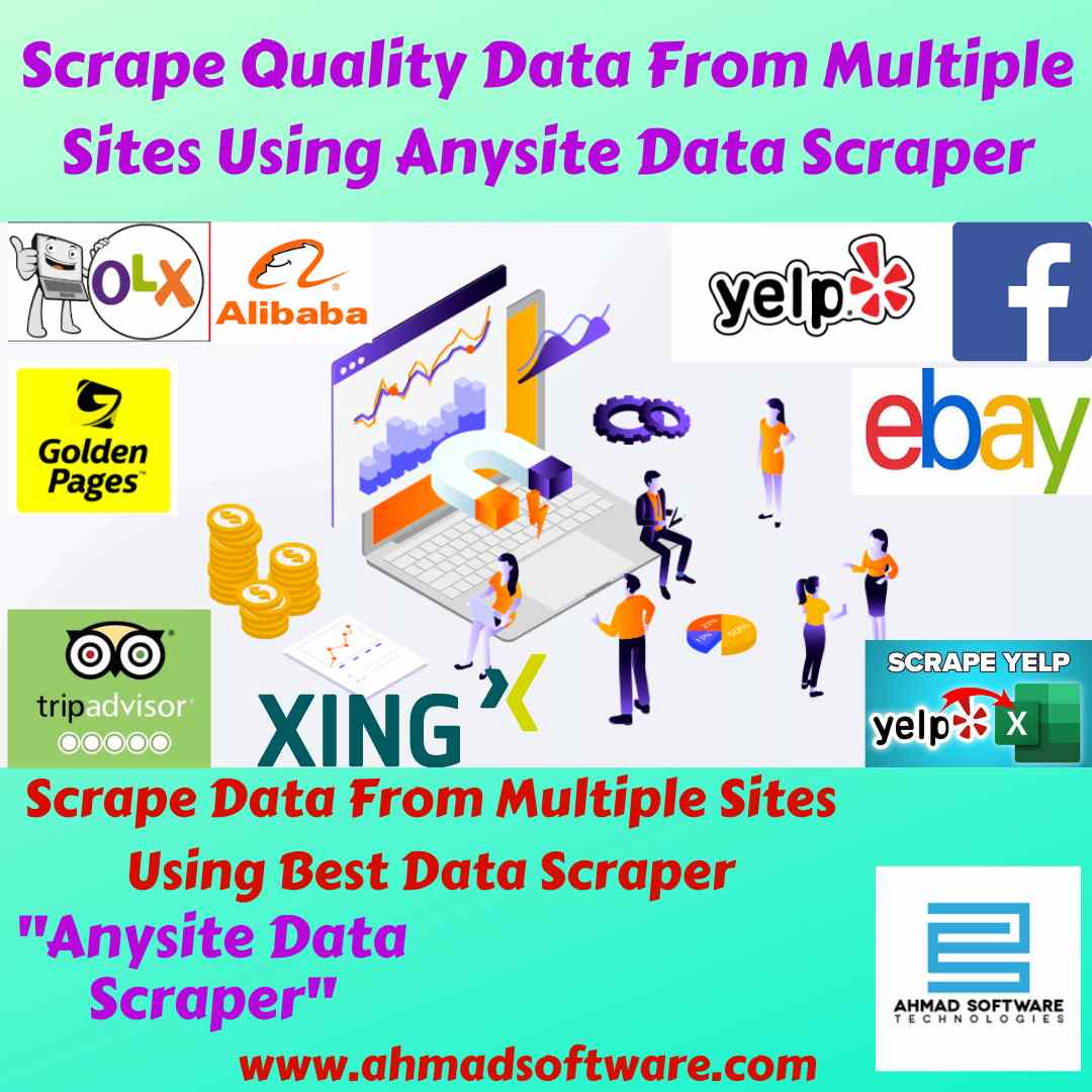 Scrape quality data from multiple sites using anysite data scraper
