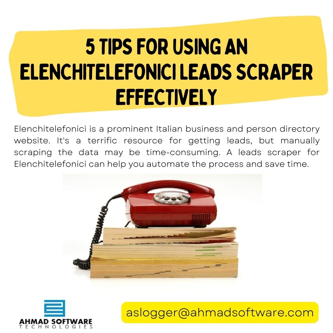 The Best Way To Scrape Data From Elenchitelefonici.it