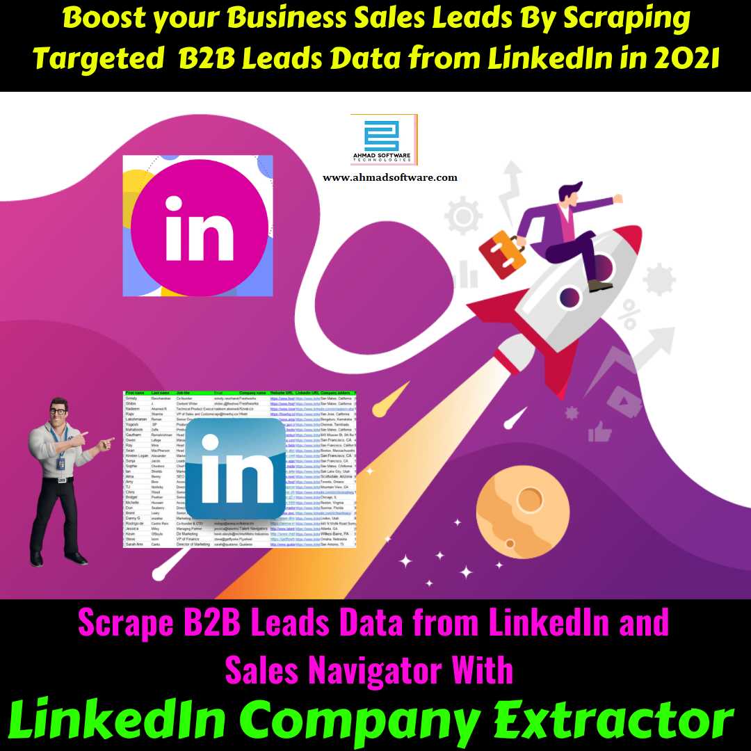 B2B lead generation - LinkedIn Scraper can automate b2b Lead Scraping