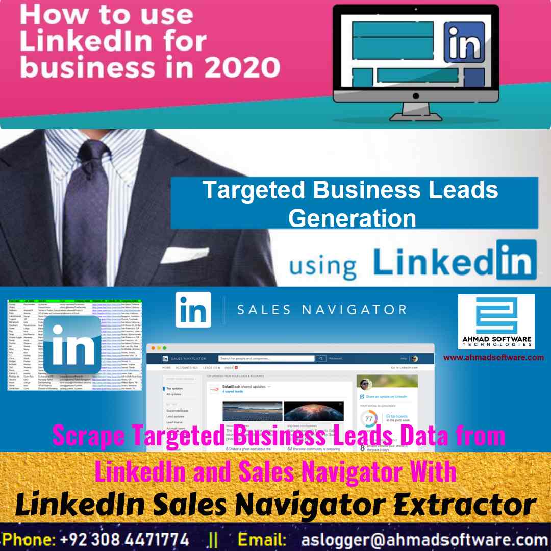 Use LinkedIn for business lead generation - LinkedIn Scraper 