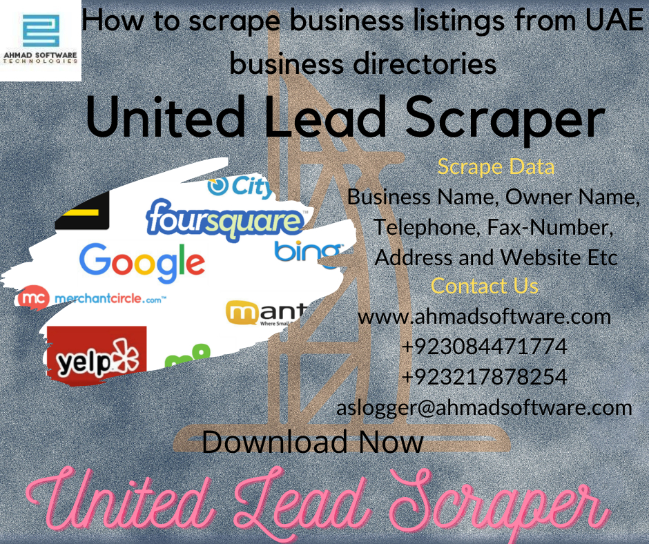 What can I extract business directories with a web scraper?