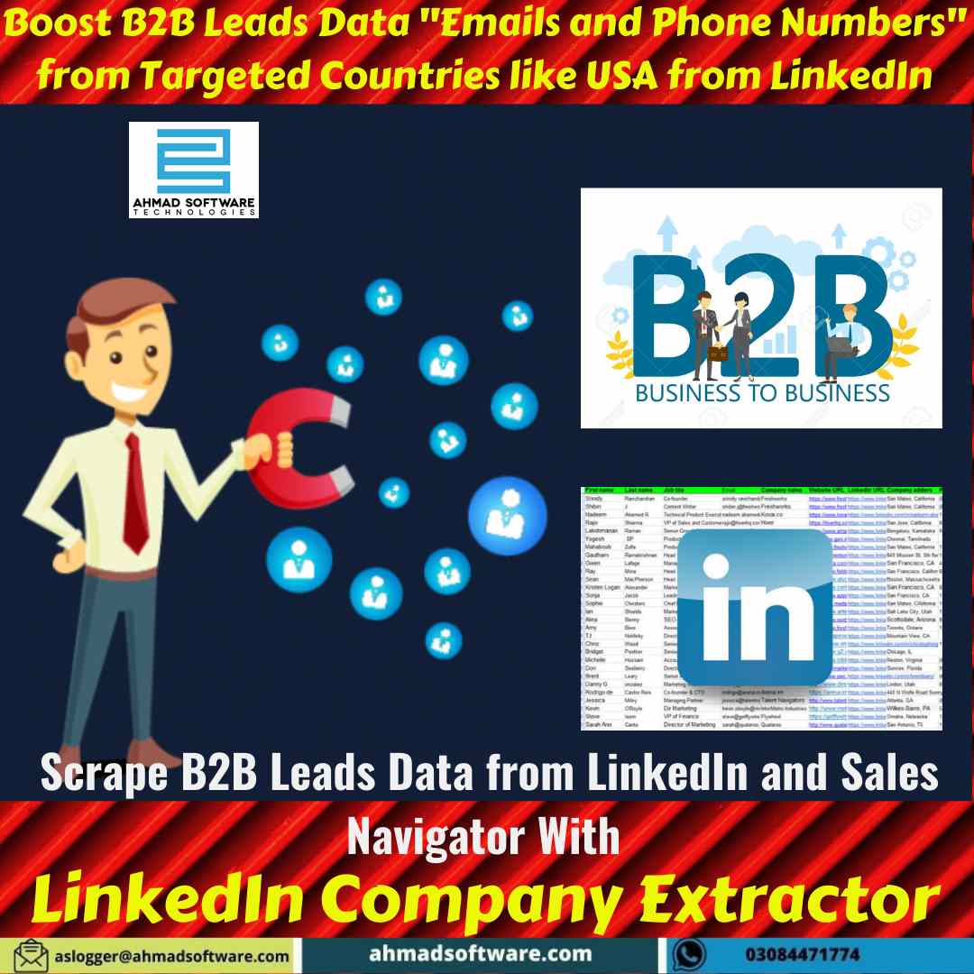 inkedIn is the best source to find B2B leads Data in the US