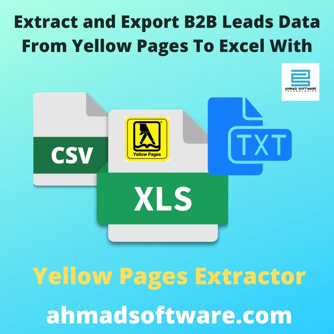 How do I extract and save data from Yellow Pages to Excel?