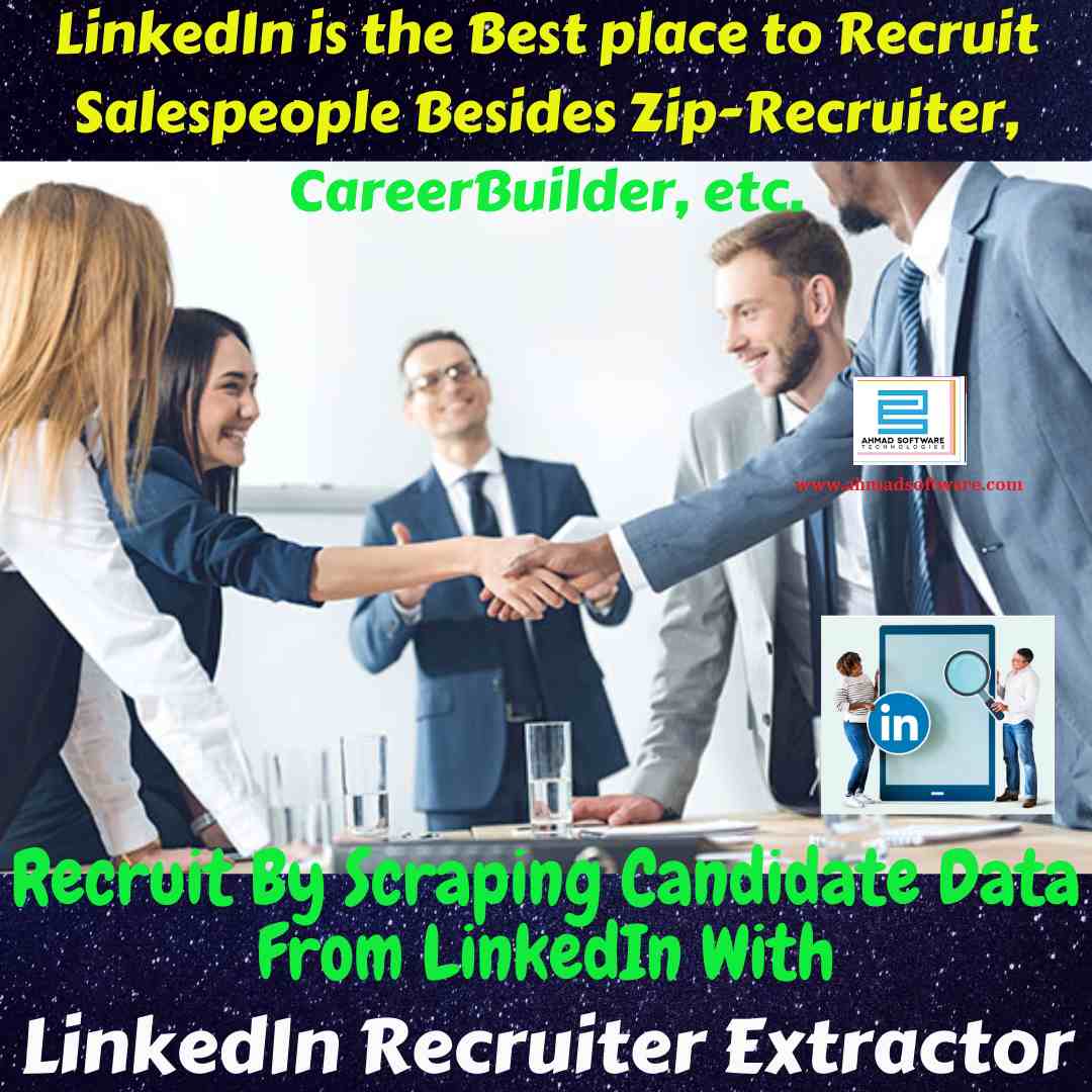 LinkedIn is best place to recruit salespeople - LinkedIn scraper