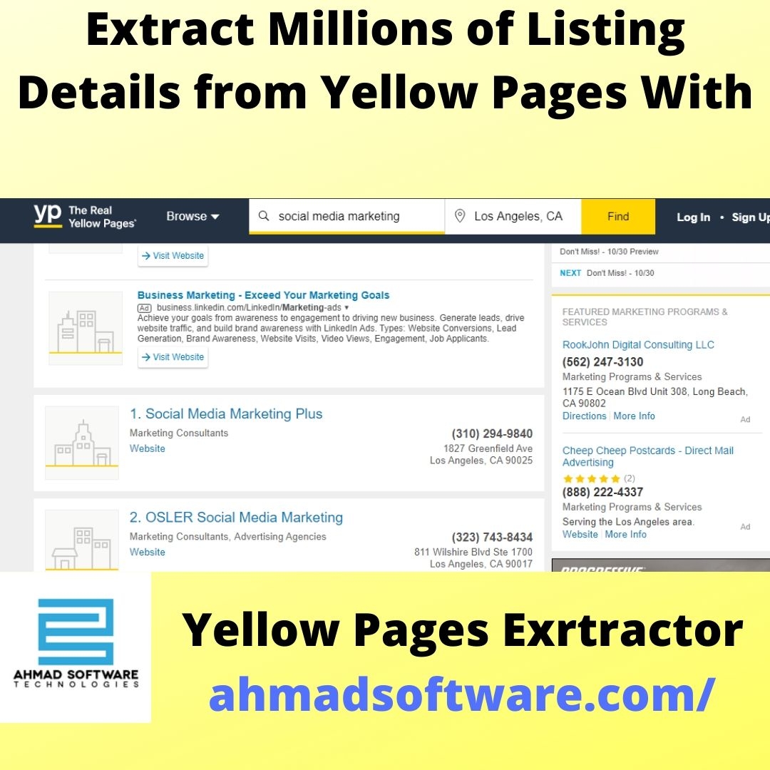  yellow pages Extractor