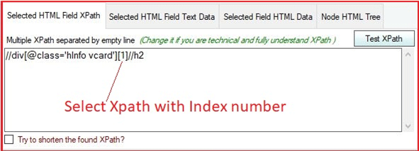 Anysite Scraper Xpath Indexing