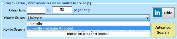 LinkedIn Recruiter Extractor Settings