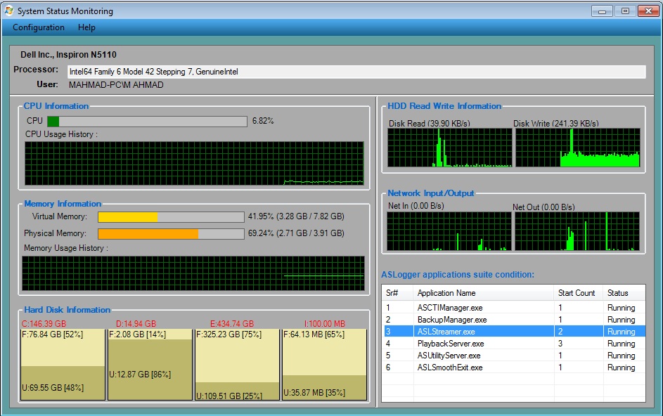 ASLogger Backup System Screenshot