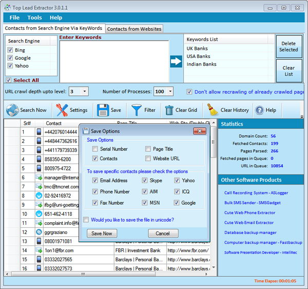 Web Data Ripper Save Screenshot