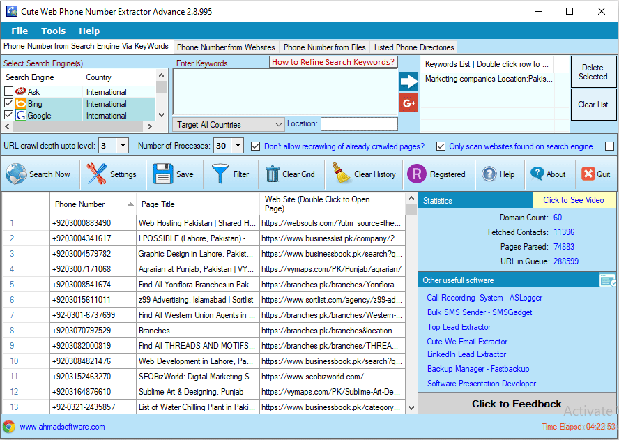 Cell Extractor Software Screenshot